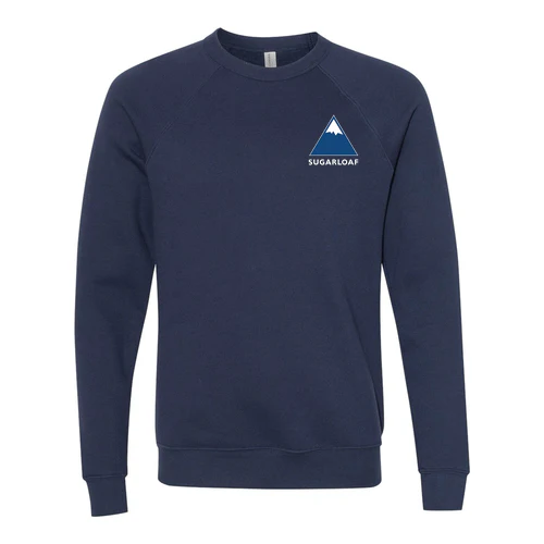 Sugarloaf Adult Crewneck Full Color Chest and Back Logo Navy - Image 2