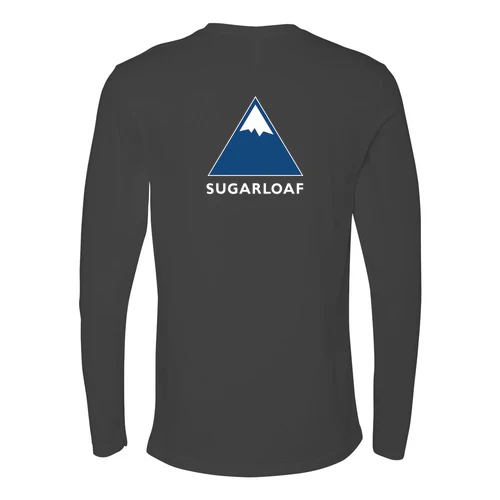 Sugarloaf Adult Long Sleeve Full Color Chest and Back Logo Heavy Metal - Image 4