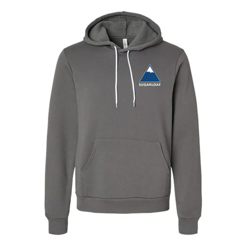 Sugarloaf Adult Hoodie Full Color Chest and Back Logo Asphalt - Image 2