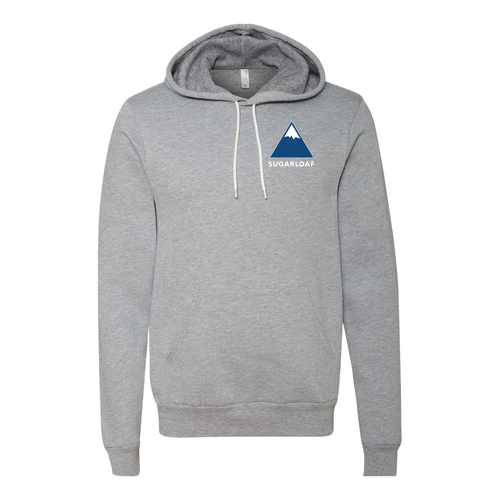 Sugarloaf Adult Hoodie Full Color Chest and Back Logo Athletic Heather - Image 2