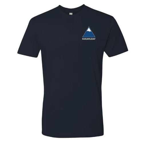 Sugarloaf Adult T-Shirt Full Color Chest and Back Logo Midnight Navy - Image 2
