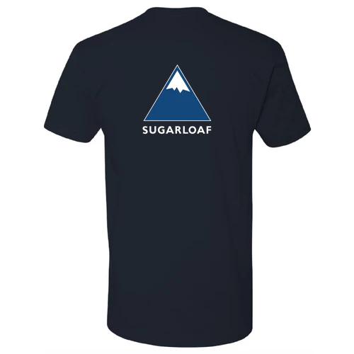Sugarloaf Adult T-Shirt Full Color Chest and Back Logo Midnight Navy - Image 4