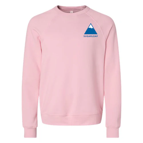 Sugarloaf Adult Crewneck Full Color Chest and Back Logo Pink - Image 2