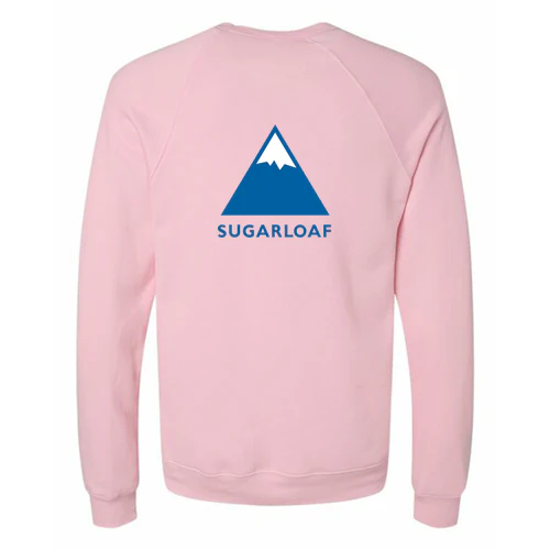 Sugarloaf Adult Crewneck Full Color Chest and Back Logo Pink - Image 4