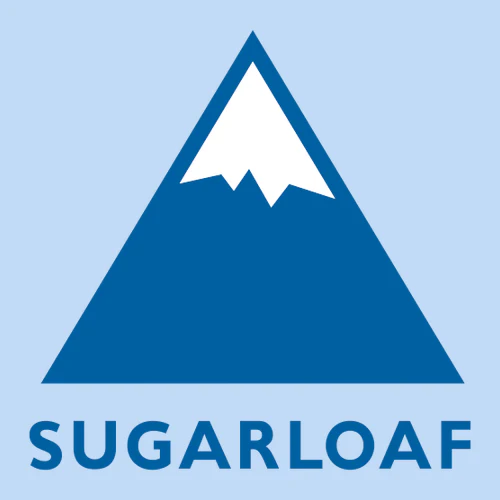 Sugarloaf Adult T-Shirt Full Color Chest and Back Logo Light Blue - Image 3