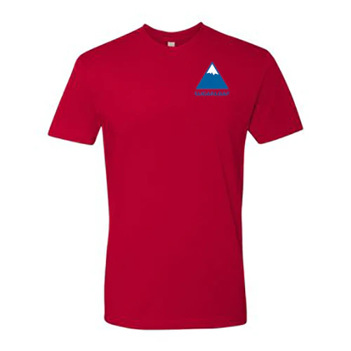 Sugarloaf Adult T-Shirt Full Color Chest and Back Logo Red - Image 2