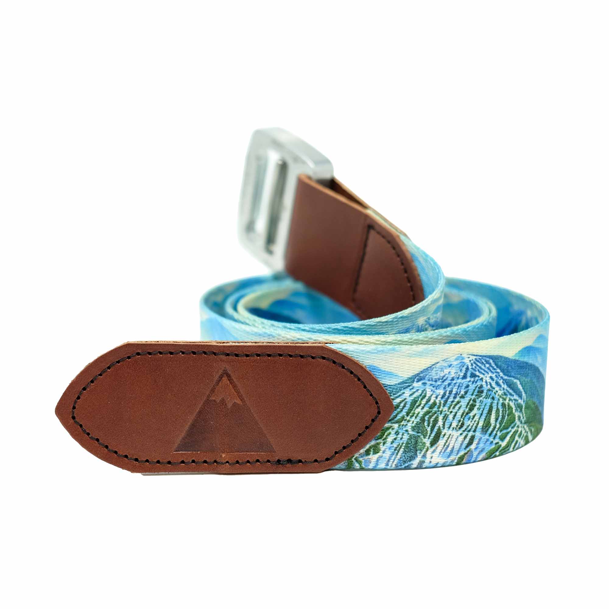 Sugarloaf Whiskey Leatherworks Custom Trail Map Belt