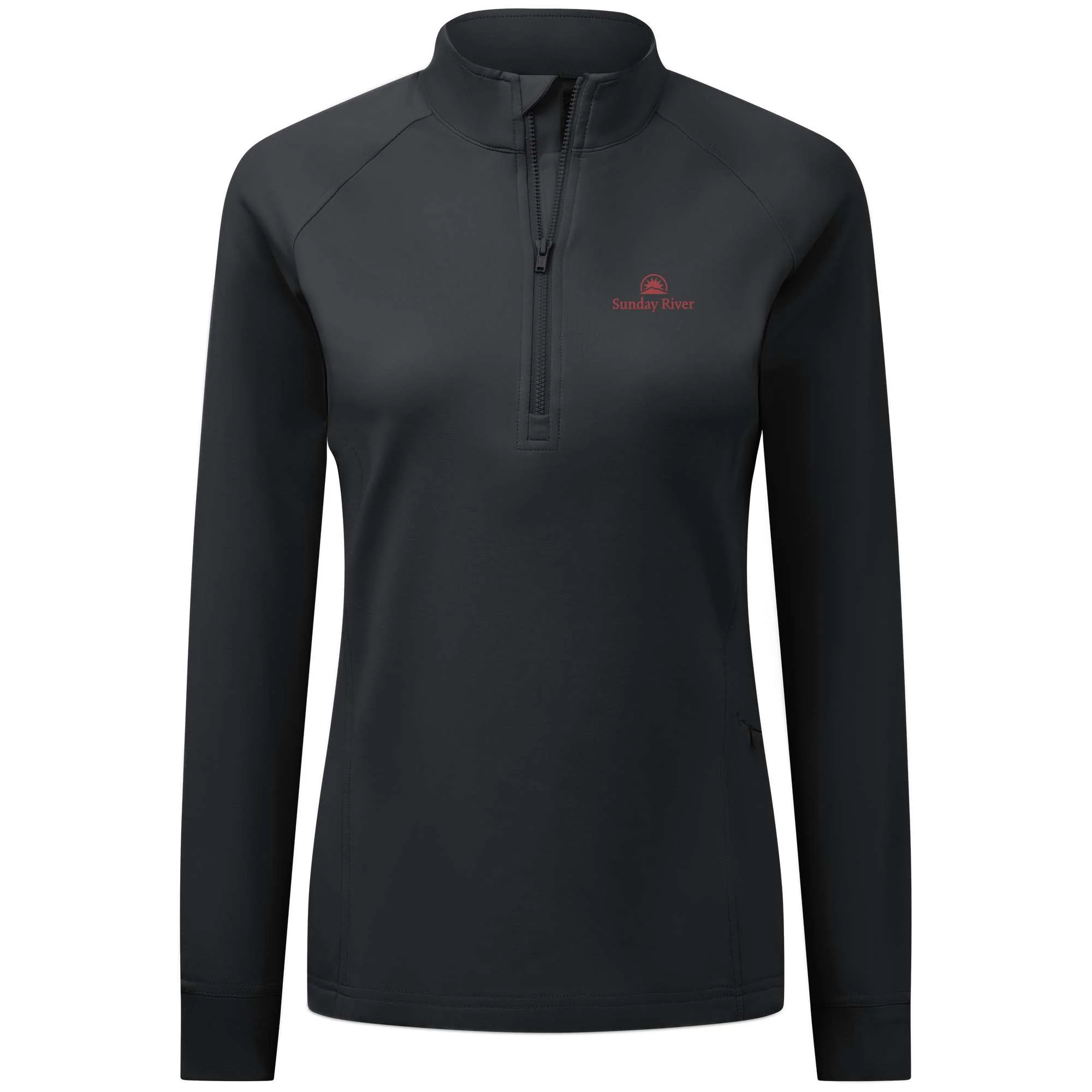 Sunday River Women's Midweight 1/4 Zip Logo - Image 2