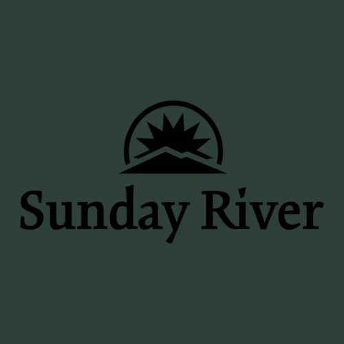 Sunday River Adult T-Shirt Black Chest Logo Forest - Image 2