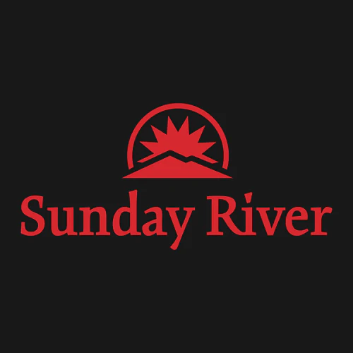 Sunday River Adult Long Sleeve Red Chest Logo Black - Image 2
