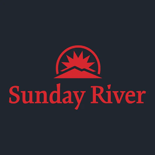Sunday River Adult Long Sleeve Red Chest Logo Midnight Navy - Image 2