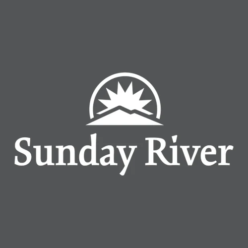 Sunday River Adult Crewneck White Chest Logo Asphalt - Image 2