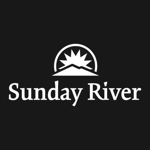 Sunday River Adult Crewneck White Chest Logo Black - Image 2