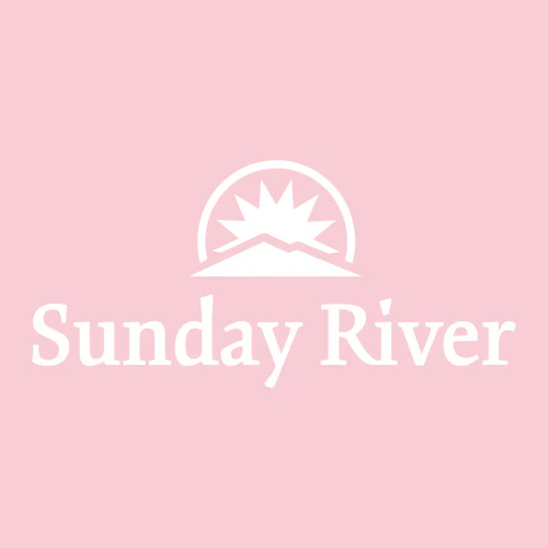 Sunday River Adult T-Shirt White Chest Logo Light Pink - Image 2