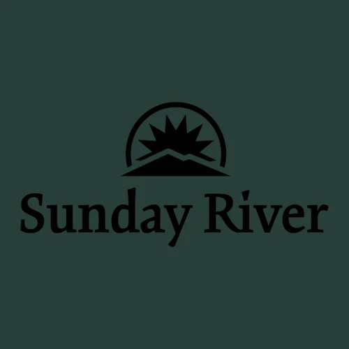 Sunday River Adult Crewneck Black Chest and Back Logo Forest - Image 3