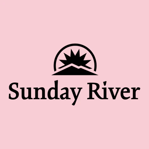 Sunday River Adult T-Shirt Black Chest and Back Logo Light Pink - Image 5
