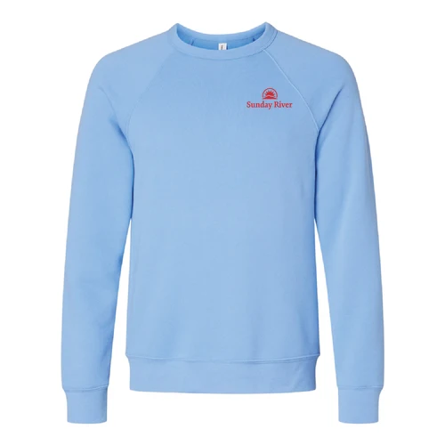 Sunday River Adult Crewneck Red Chest and Back Logo Forest - Image 2