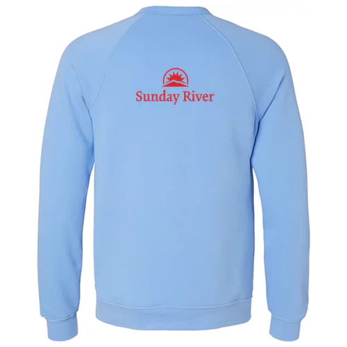 Sunday River Adult Crewneck Red Chest and Back Logo Forest - Image 4