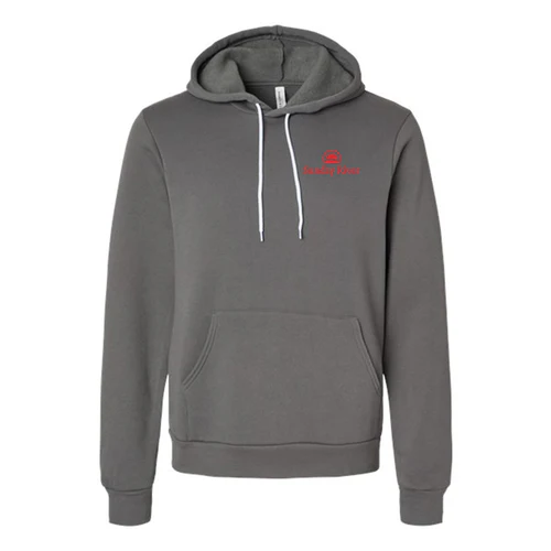 Sunday River Adult Hoodie Red Chest and Back Logo Asphalt - Image 2