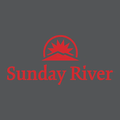 Sunday River Adult Hoodie Red Chest and Back Logo Asphalt - Image 5