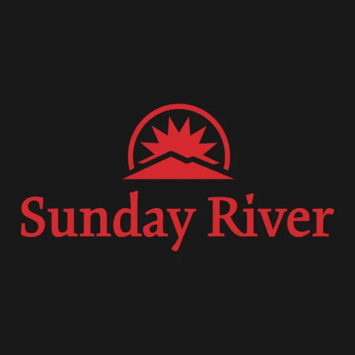 Sunday River Adult T-Shirt Red Chest and Back Logo Black - Image 5