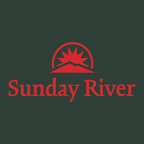 Sunday River Adult T-Shirt Red Chest and Back Logo Forest - Image 5