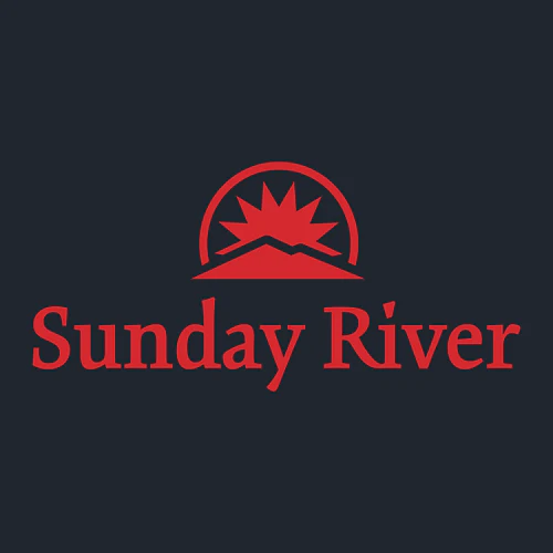 Sunday River Adult T-Shirt Red Chest and Back Logo Midnight Navy - Image 3