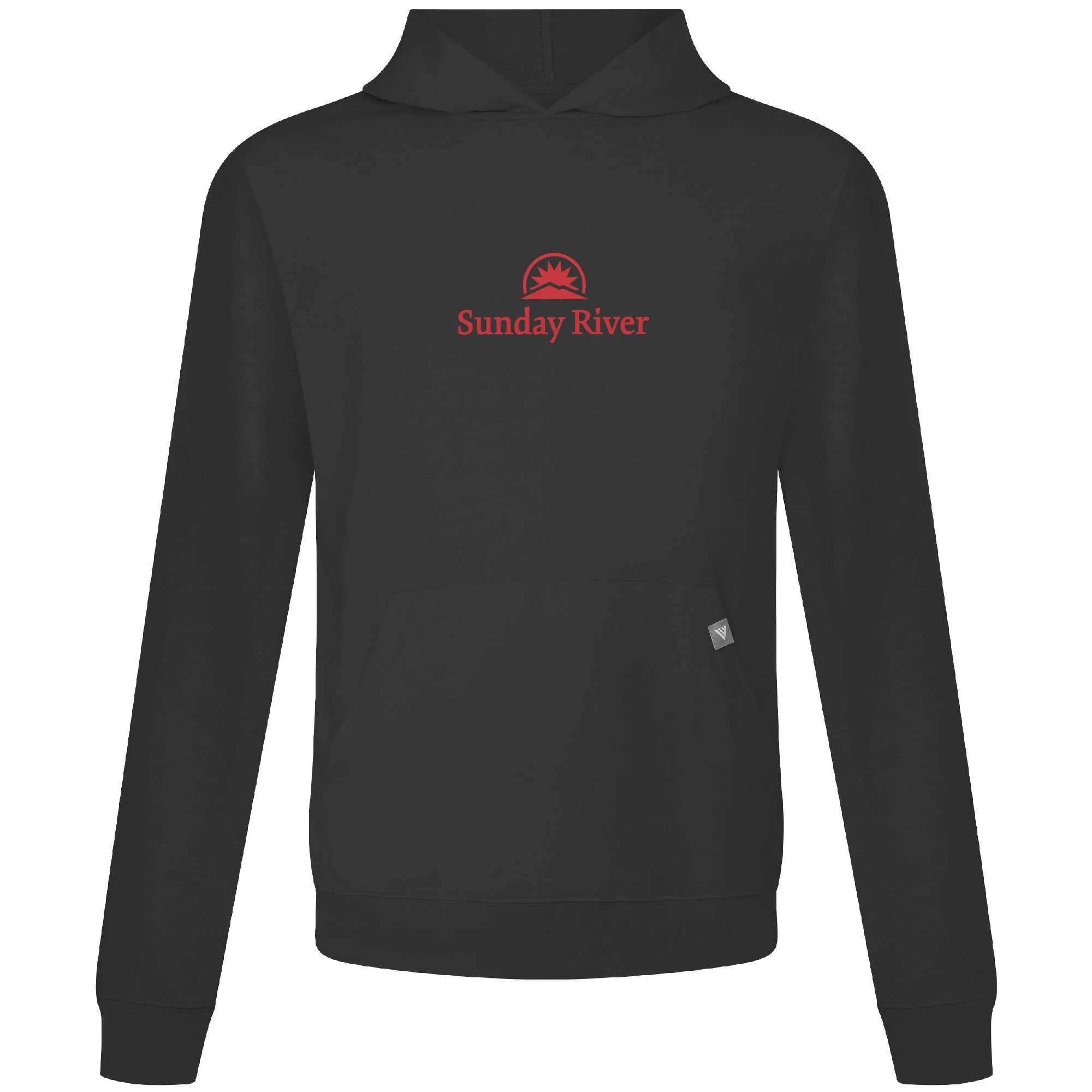 Sunday River Men's Lightweight Tech Hoody Red Chest Logo