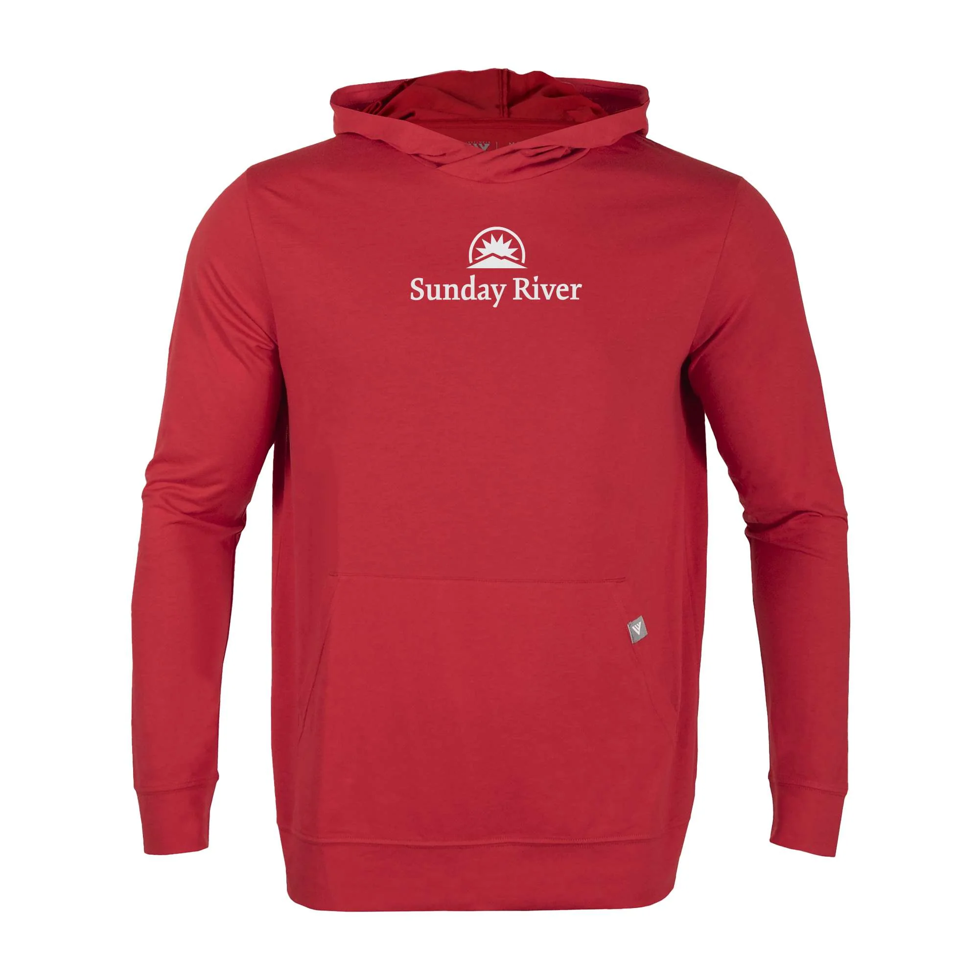 Sunday River Men's Lightweight Tech Hoody White Chest Logo