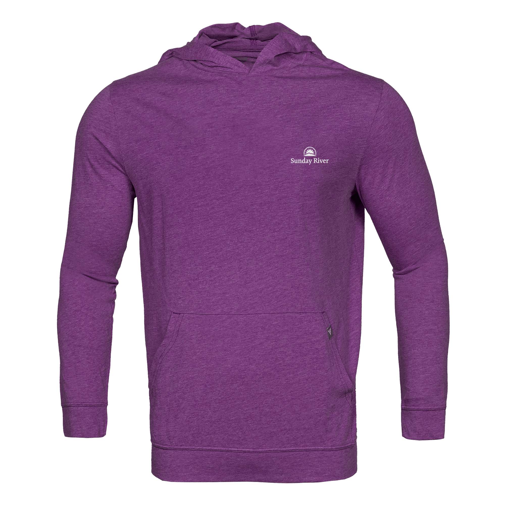 Sunday River Men's Lightweight Tech Hoody White Small Chest Logo - Image 3