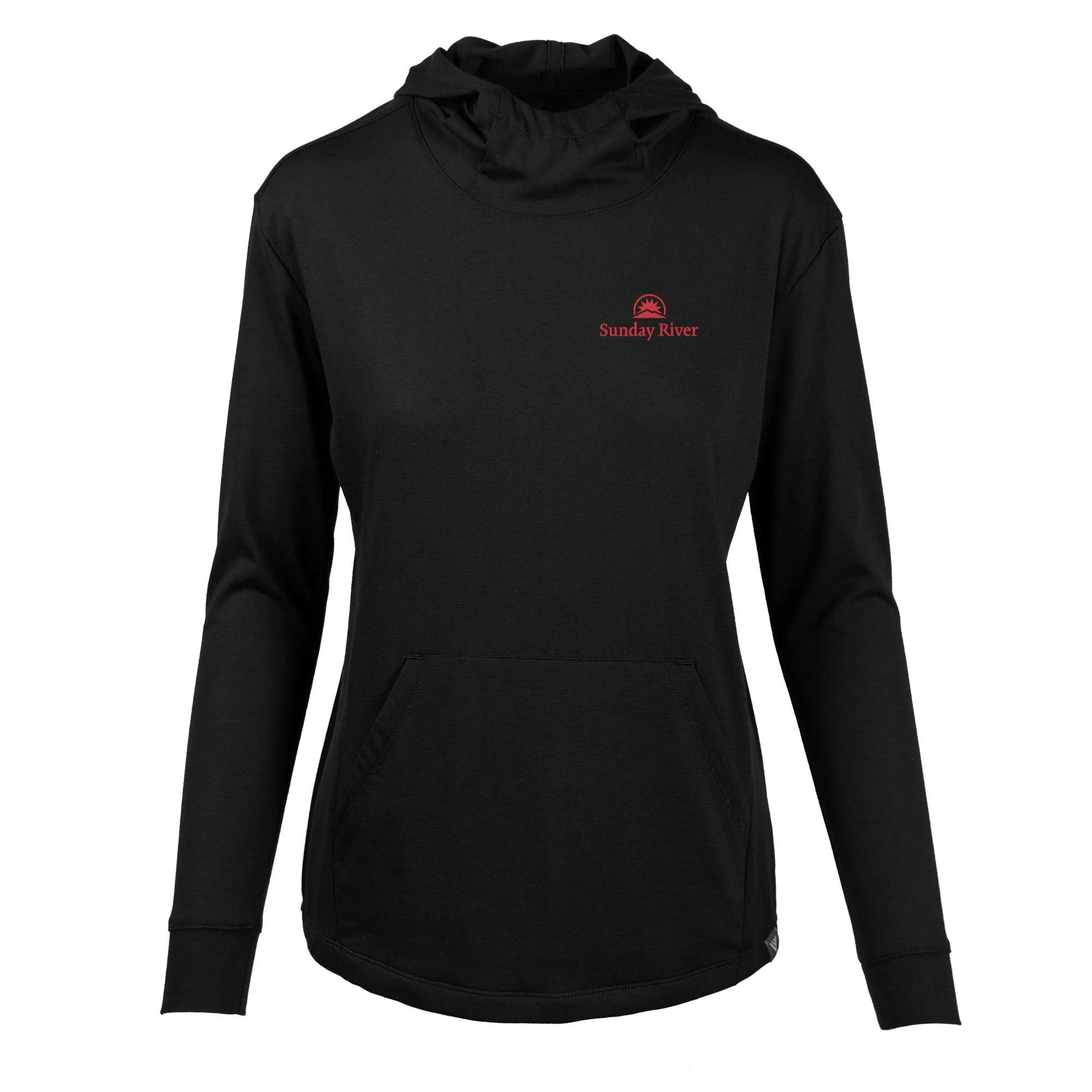 Sunday River Women's Lightweight Tech Hoody Red Small Chest Logo