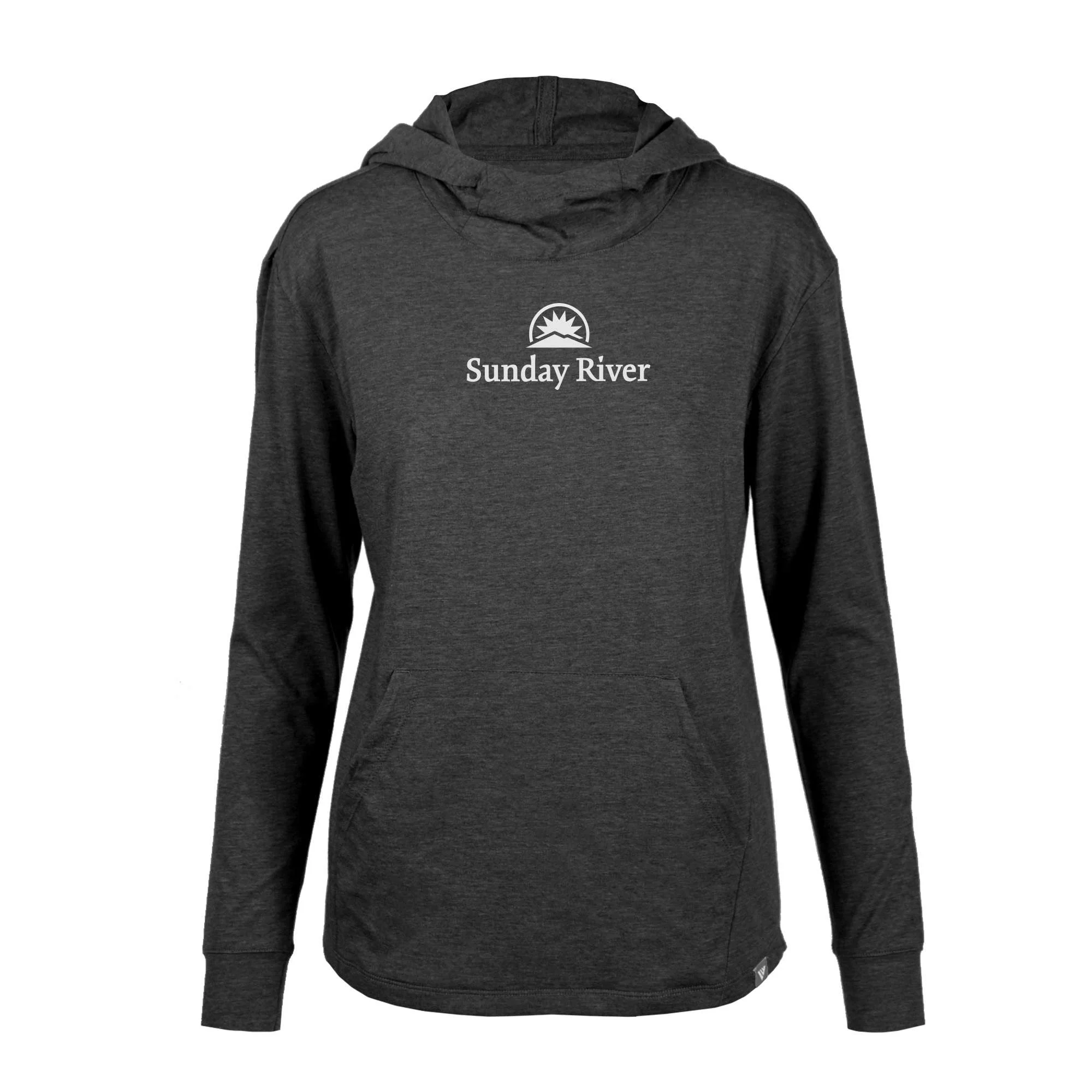 Sunday River Women's Lightweight Tech Hoody White Chest Logo