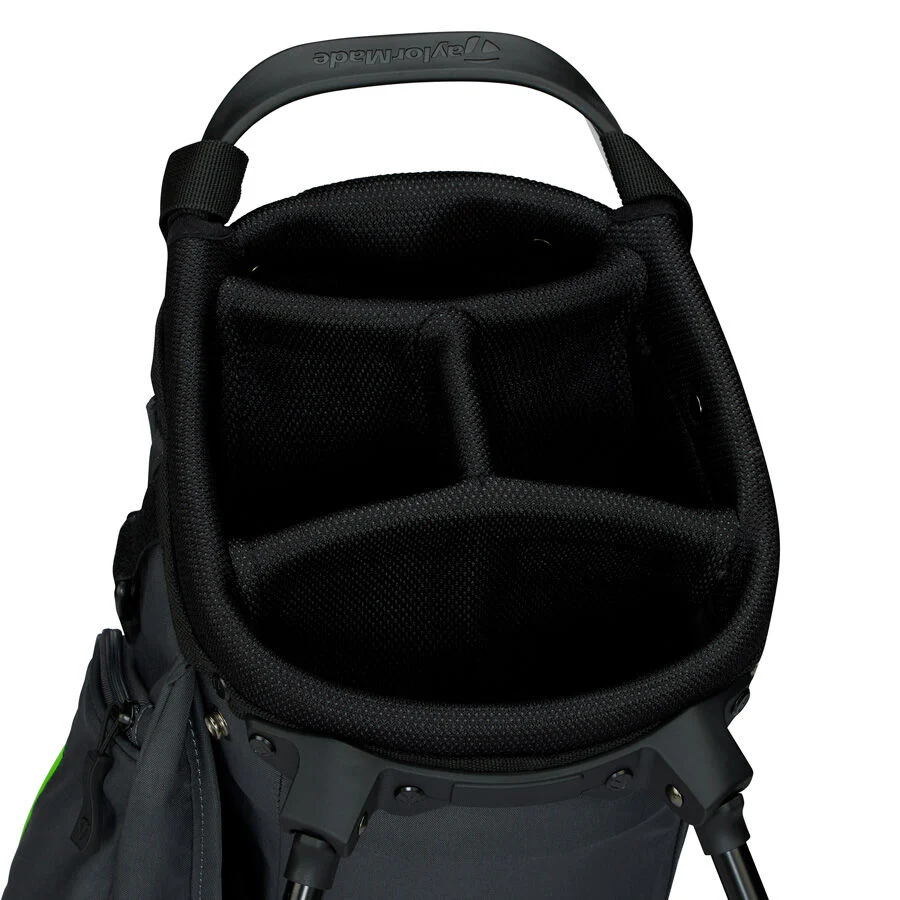 TaylorMade FlexTech Stand Golf Bag - Grey/Neon Green - Image 3