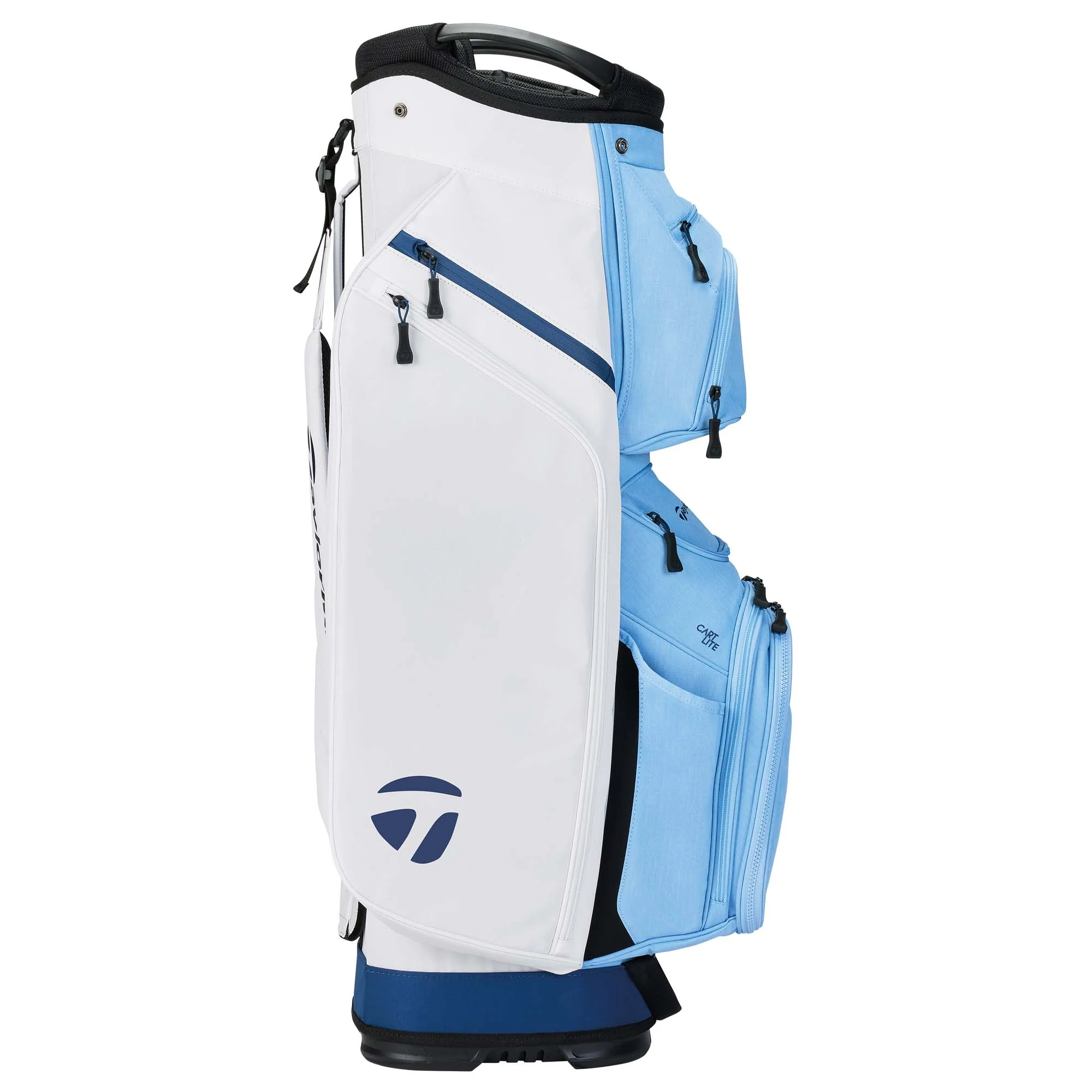 TaylorMade Cart Lite White-Light Blue Golf Bag - Image 3