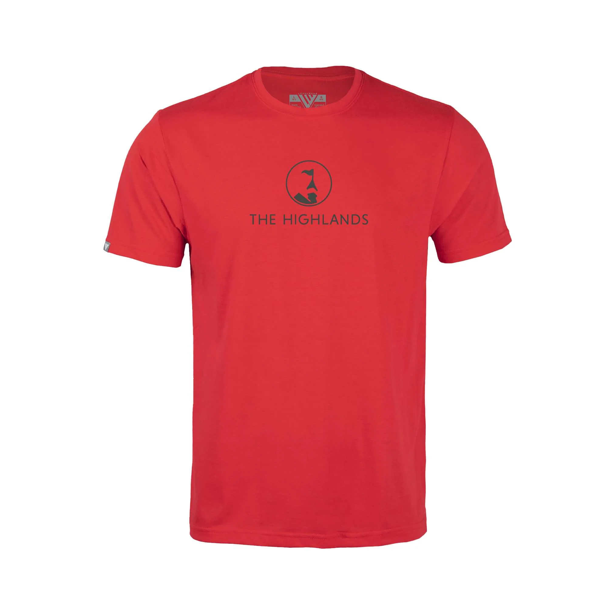 The Highlands Kid's Classic T-Shirt Grey Chest Logo - Image 2