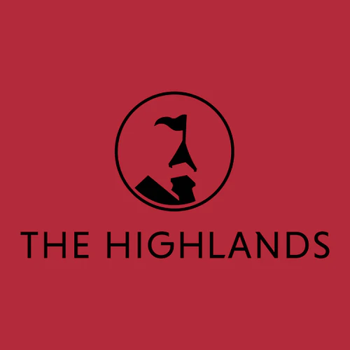The Highlands Adult Crewneck Black Chest Logo Red - Image 2