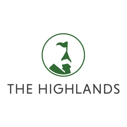The Highlands Adult T-Shirt Full Color Chest Logo White - Image 2