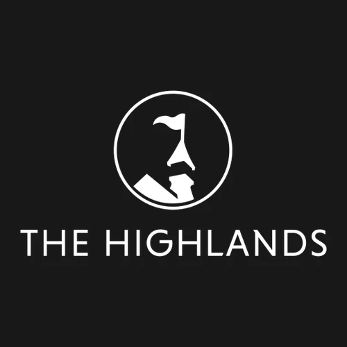 The Highlands Adult Crewneck White Chest Logo Black - Image 2