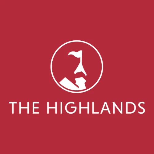 The Highlands Adult Long Sleeve White Chest and Back Logo Red - Image 5