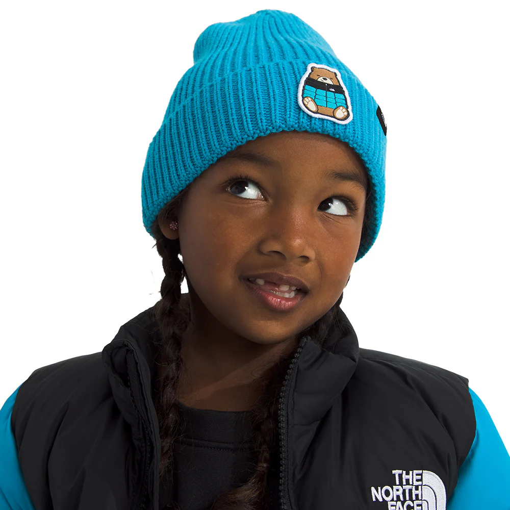 The North Face Junior's  Logo Box Cuffed Beanie - Image 2