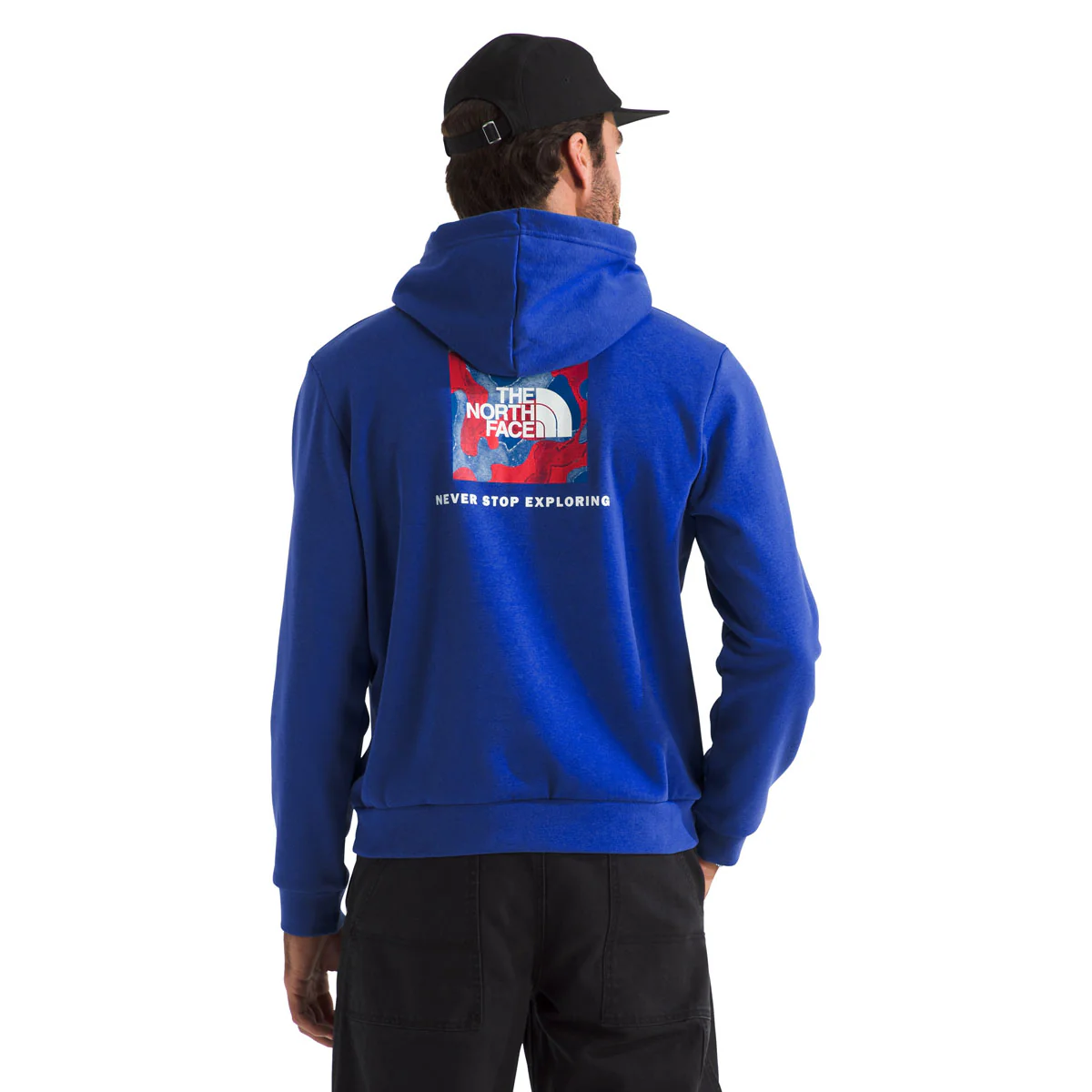 The North Face Men's Red, White, & Blue Regular Hoodie