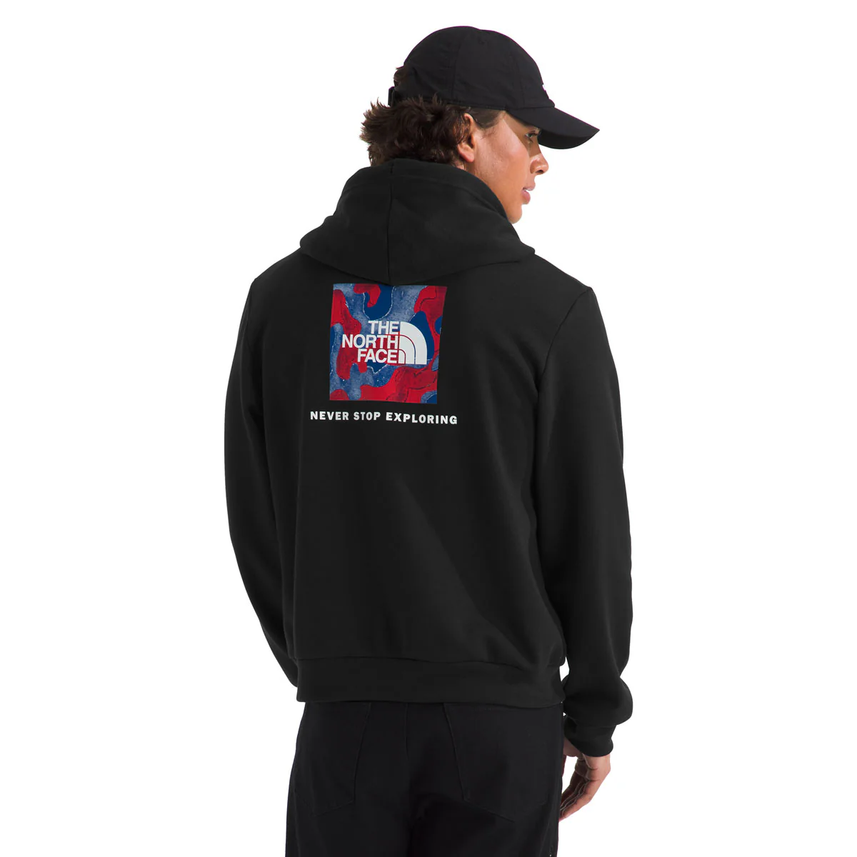 The North Face Men's Red, White, & Blue Regular Hoodie - Image 3