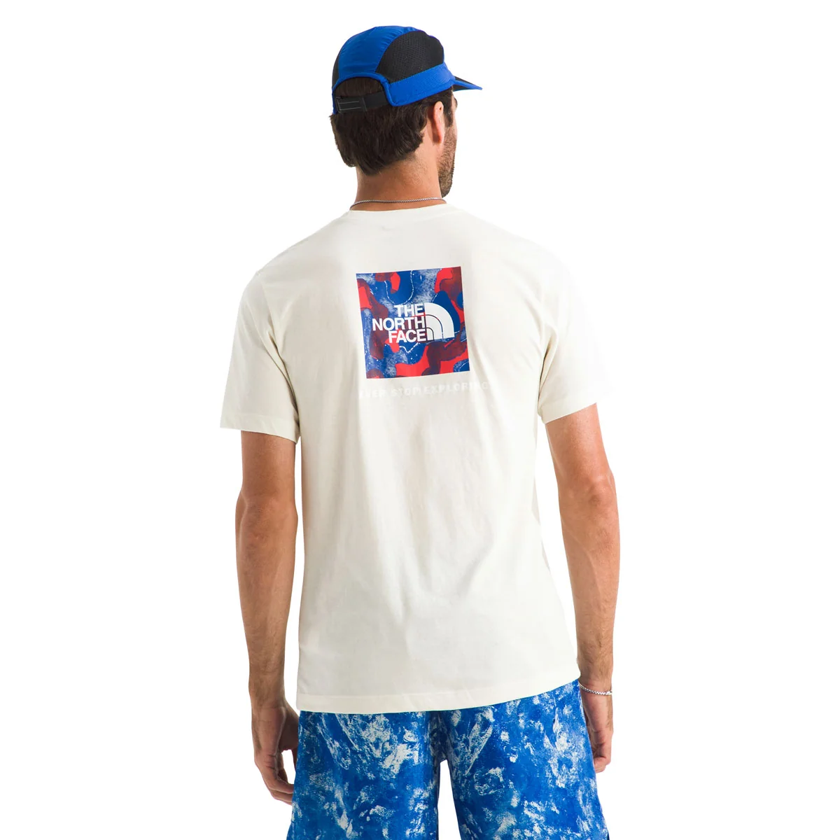 The North Face Men's Red, White, & Blue Regular Short-Sleeve Tee