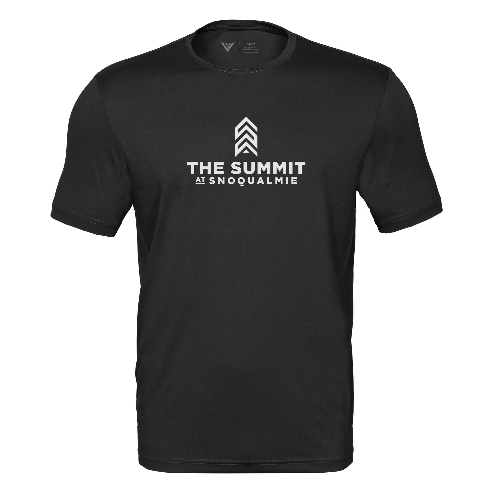 The Summit at Snoqualmie Tech T-Shirt White Chest Logo - Image 2