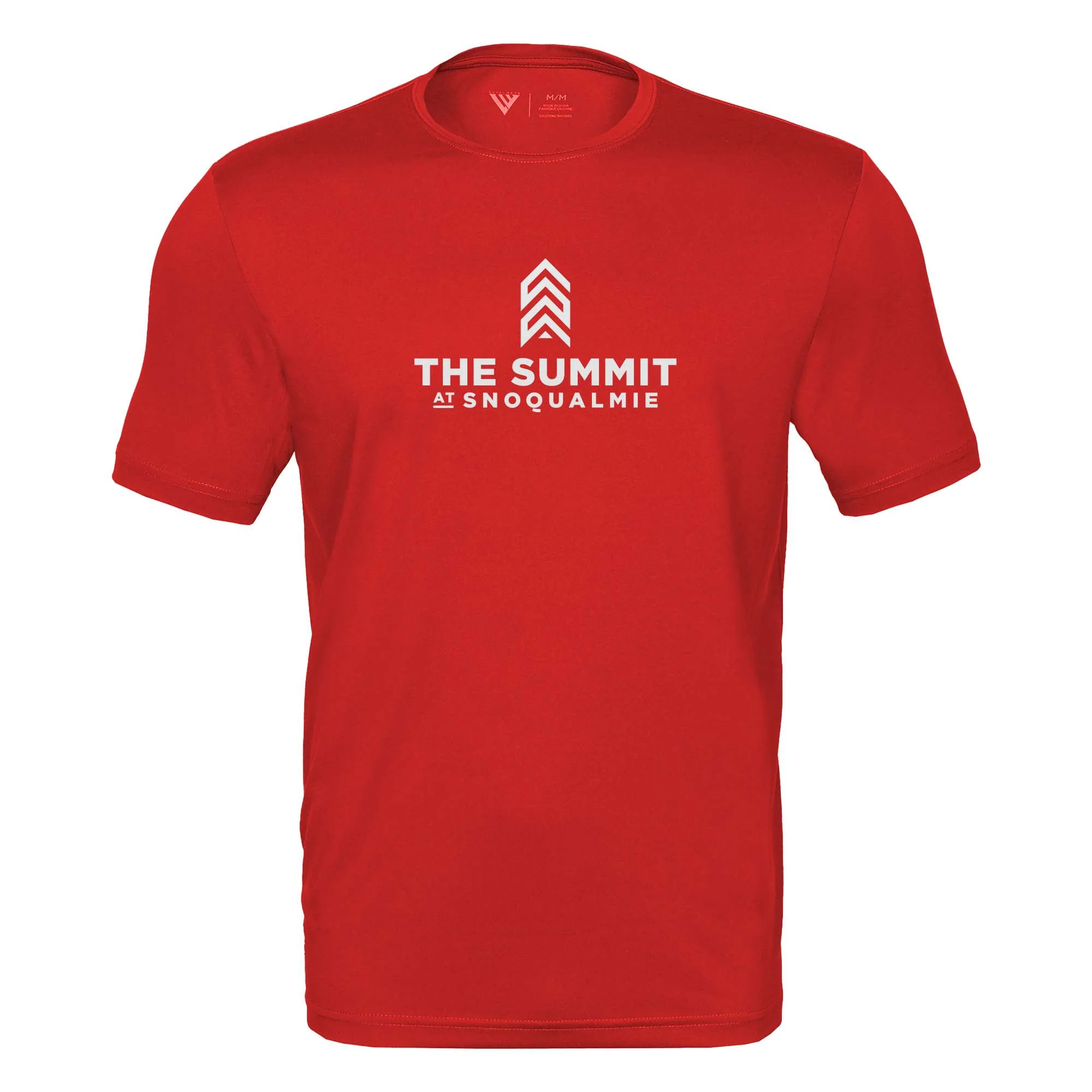 The Summit at Snoqualmie Tech T-Shirt White Chest Logo - Image 3