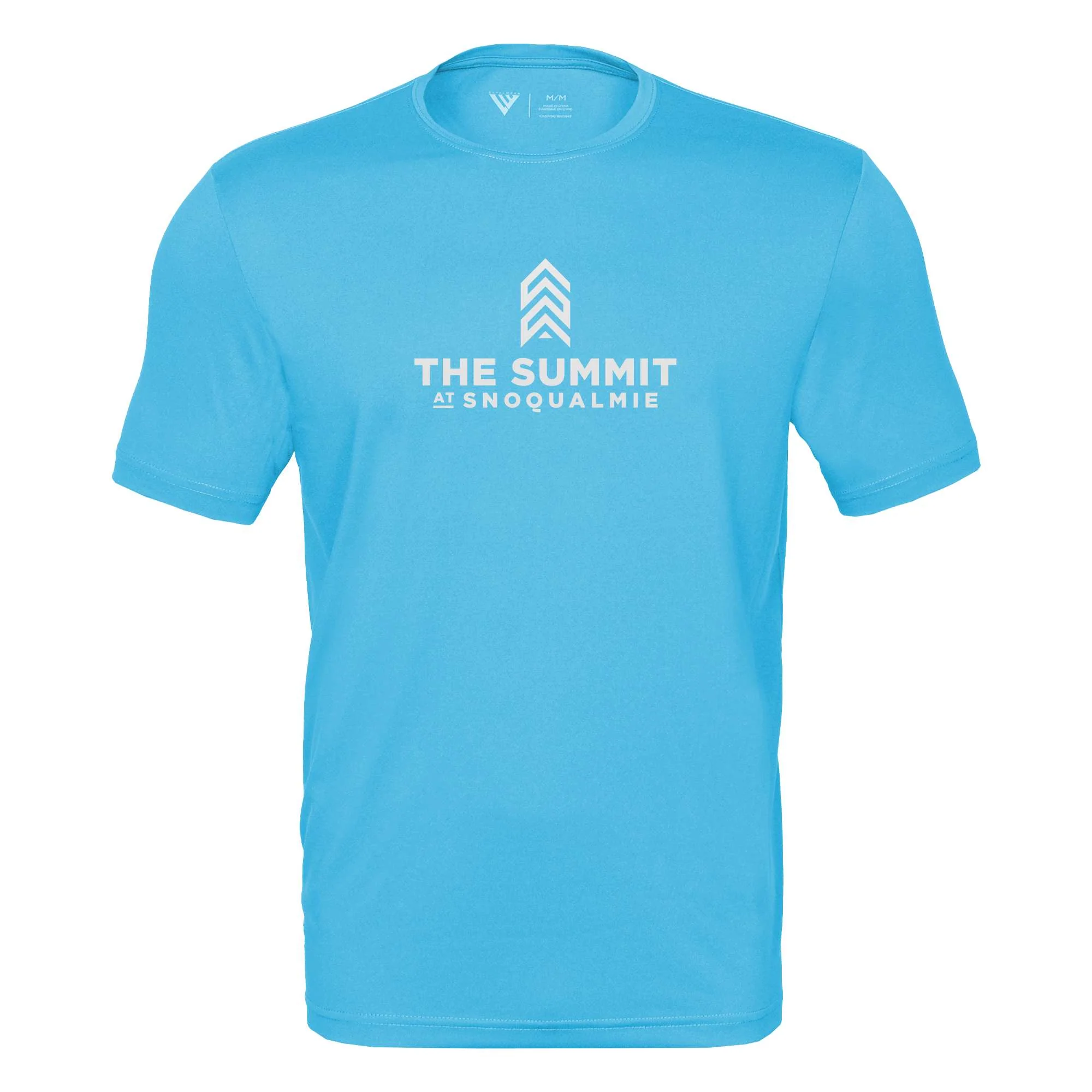 The Summit at Snoqualmie Tech T-Shirt White Chest Logo - Image 5