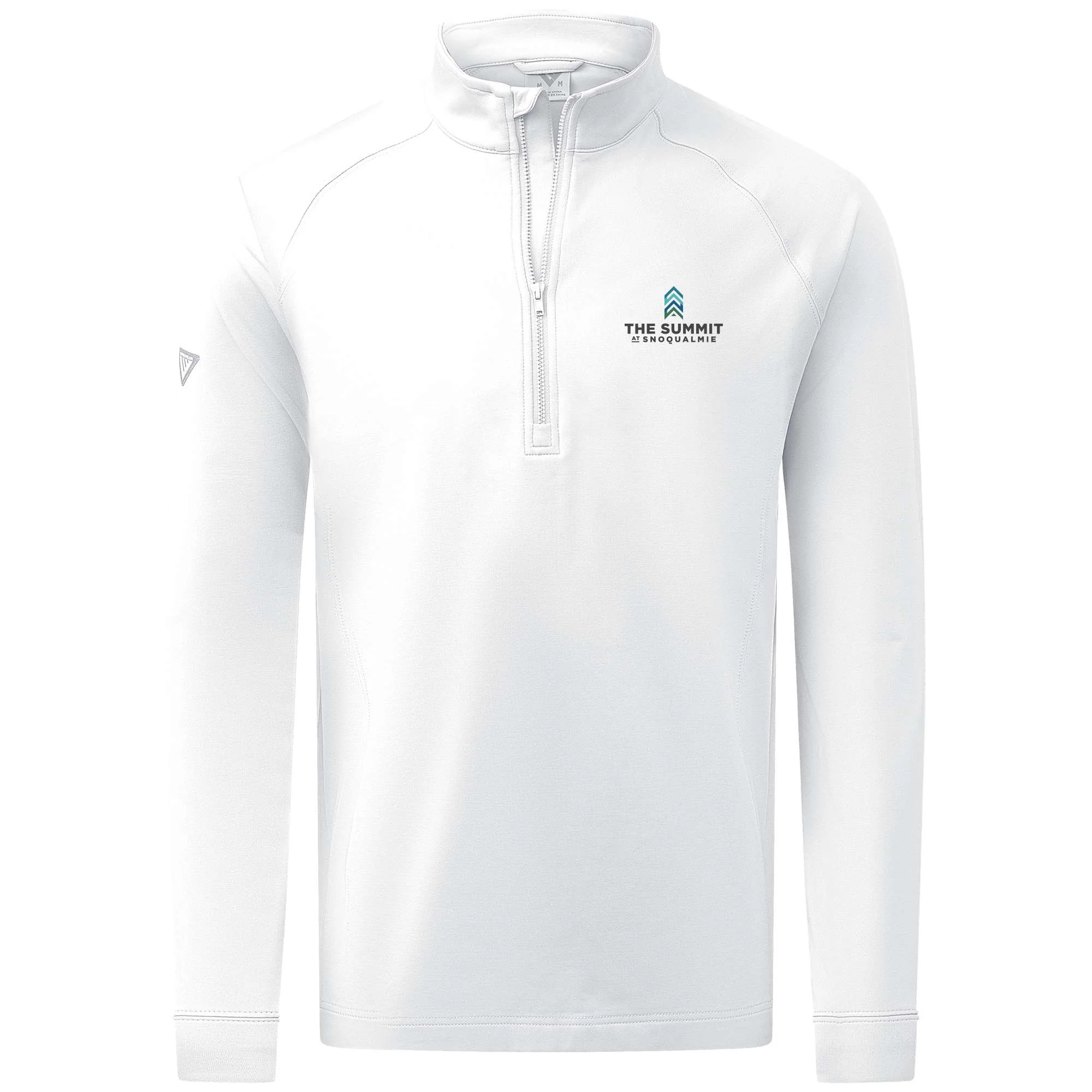 The Summit at Snoqualmie Men's Midweight 1/4 Zip Full Color Small Chest Logo
