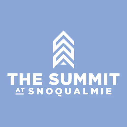 The Summit at Snoqualmie Adult Long Sleeve White Chest Logo Carolina Blue - Image 2