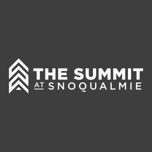 The Summit at Snoqualmie Adult Long Sleeve White Chest and Back Logo Heavy Metal - Image 5