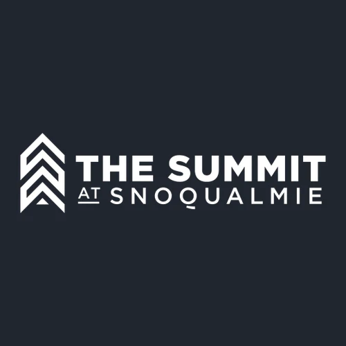 The Summit at Snoqualmie Adult Long Sleeve White Chest and Back Logo Midnight Navy - Image 5